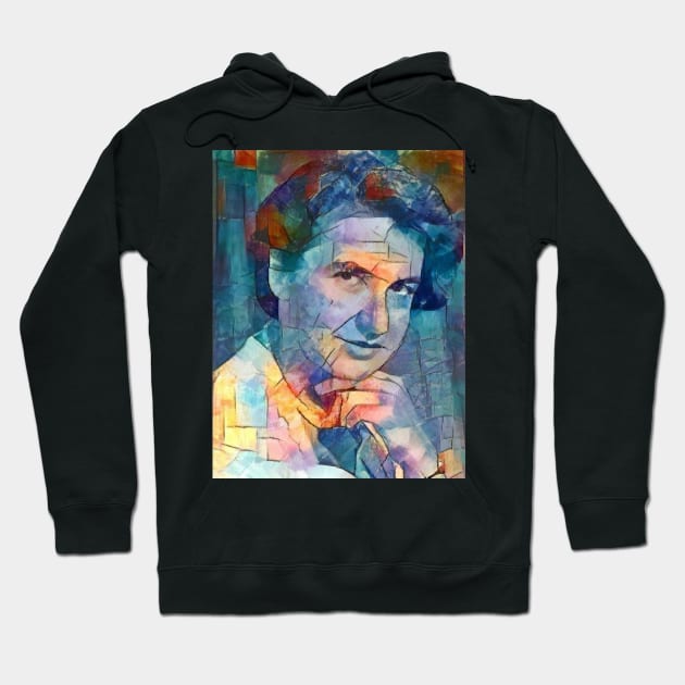 Rosalind Franklin Women in Science STEM Watercolor Abstract Portrait Hoodie by labstud